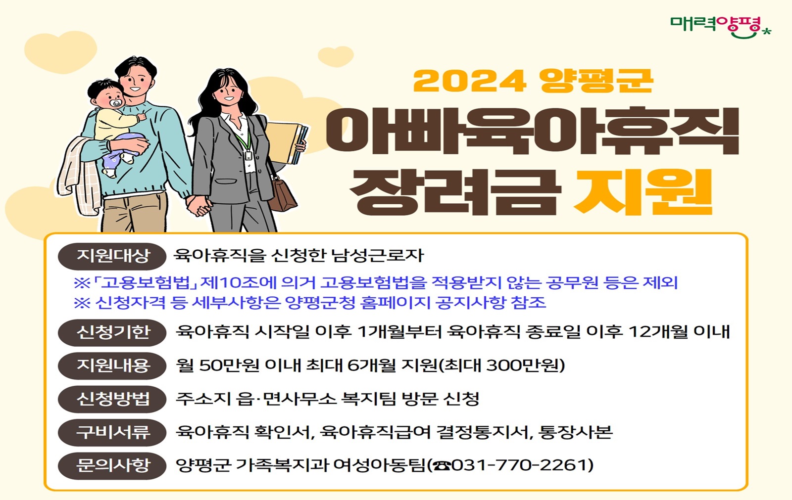 양평군 가족복지과_아빠육아휴직장려금(카드뉴스).jpg